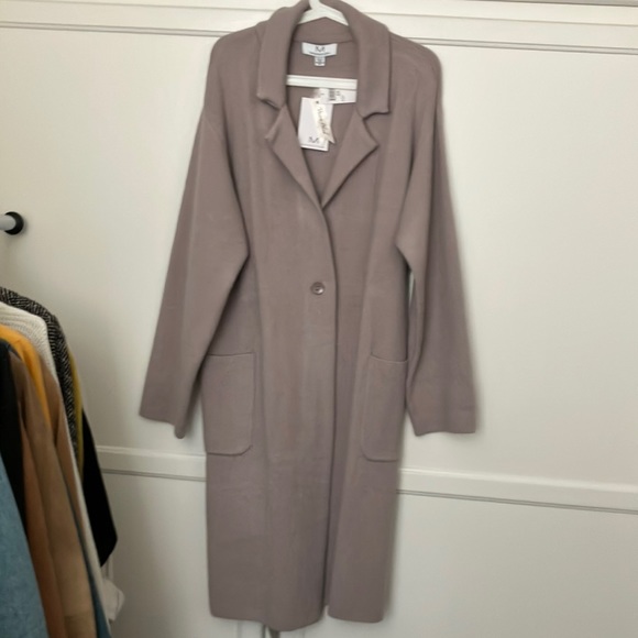 Magaschoni coat size XL taupe color - Picture 2 of 13